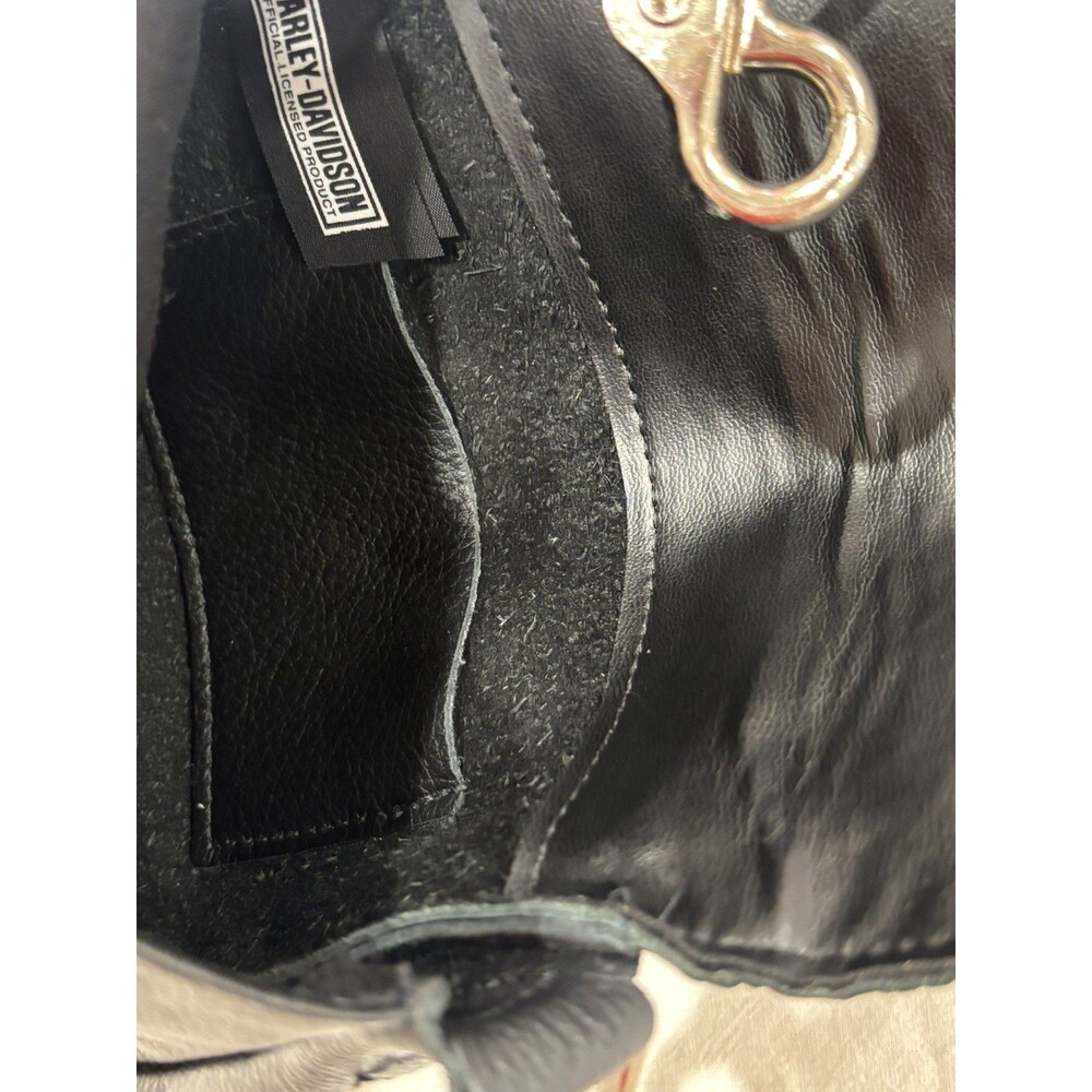Harley-Davidson Studded Black Leather Clip Belt Bag Fanny Pack Purse - Picture 9 of 9